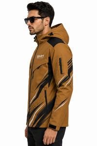 Custom Men Waterproof Zipper Hooded Soft Shell Outdoor Tactical Windbreaker Hiking <b>Workwear</b> Breathable Eco-Friendly Multi-Pocket - Product Image 6