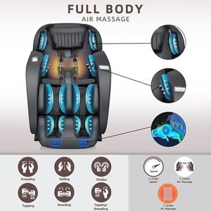 Fauteuil de massage inclinable à gravité zéro avec pression d'air sur tout le corps, nouveau fauteuil de massage de loisirs de haute qualité, best-seller - Product Image 4