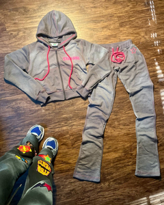 ชุดเซ็ตแทรคสูทผู้ชายแบบกันน้ำสำหรับฤดูใบไม้ร่วง/ฤดูหนาว  ผ้าไนลอนสองชิ้น พร้อมเสื้อแจ็คเก็ตทรงหลวมและกางเกงขายาว  รับสกรีนโลโก้ได้ - Product Image 5