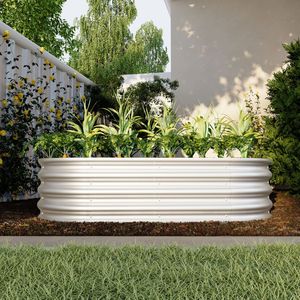 Kit per Orto Rialzato 4x2x1ft in Acciaio Zincato Resistente, Fioriera per Verdure, Fiori ed Erbe da Esterno, Vasi e Fioriere - Product Image 2