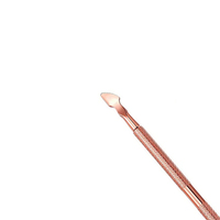 Pousse-cuticules double tête en acier inoxydable durable Fine Touch, réutilisable, pour l'élimination des peaux mortes, le nettoyage des ongles, la manucure