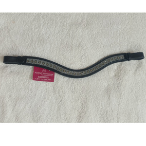 Bride de cheval en cuir véritable de haute qualité Crystal Bling Brow Band Grossiste Fabricant - Product Image 5