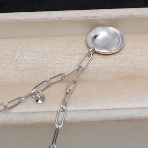 Hermoso Colgante de Joyería Barroca con Cadena de Plata S925, Collar para Hombre y Mujer, Conjunto de Cadena Gruesa Cruzada 4806 - Product Image 4