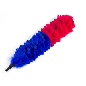 Pluma con Patrón de Lazo de Terciopelo de Piel Sintética Negra y Roja para Gorro Glengarry, Gorro Balmoral, Boina, Gorra Casual para Adultos Unisex para las Cuatro Estaciones - Product Image 6