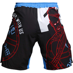 Shorts MMA UFC personnalisés, 100% polyester, 240g, imprimés par transfert thermique, design unique, équipement de combat, vente en gros, vêtements d'arts martiaux pour hommes - Product Image 2