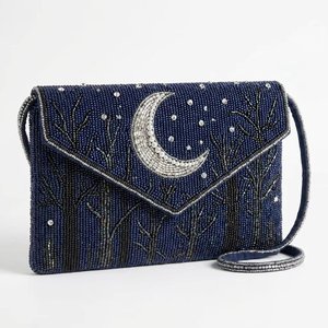 <b>Vintage</b> Style Floral Beaded Clutch Bag Wholesale Butterfly Pattern Crossbody <b>Purse</b> Evening Party Shoulder Handbag - Product Image 1