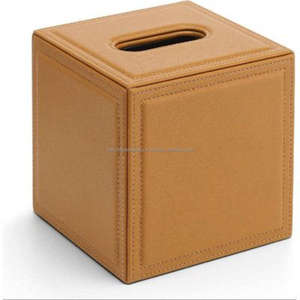 Boîte à serviettes en cuir portable, accessoires de table, couleur noire, fournitures pour événements - Product Image 6