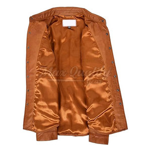 เสื้อเชิ้ตหนังผู้ชายสำหรับฤดูหนาว ขายดี ทนทาน คุณภาพสูง เป็นมิตรกับสิ่งแวดล้อม แห้งเร็ว น้ำหนักเบา ระบายอากาศได้ดี ติดกระดุมแบบปกปิด - Product Image 2
