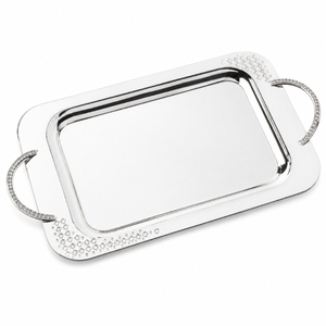 Ensemble de plateaux en acier inoxydable rectangulaires, finition miroir, plateau de service robuste en métal pour hôtel, restaurant, restauration - Product Image 6