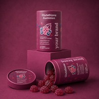 OEM Private Label Glutathione Plus Vitamine C Perzik Citrus smaak Gummies Gelatinevrij Non-GMO voor huidverheldering en schoonheid