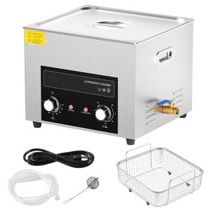Pulitore a Ultrasuoni Digitale da 15L con Timer e Cestello, 360W, Pulitore Sonico Professionale Elettrico - Product Image 1