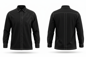 Camisa de Vestir de Manga Larga, Ajustada, Personalizada, con Costuras en Contraste, Elegante y Cómoda, Camisas Casuales y Formales - Product Image 2