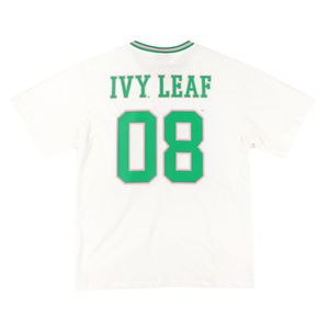 T-shirt de football blanc et rose à col en V oversize pour femme, coupe ample, manches courtes, style sport, décontracté, mode, pour tous les jours - Product Image 2