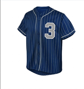 Camiseta Deportiva Unisex de Talla Grande con Cuello en V, Estilo Béisbol, con Botones, Transpirable, con Estampado por Transferencia de Calor, Servicio OEM - Product Image 1