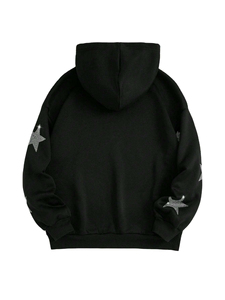 เสื้อฮู้ดดี้ผู้ชายแบบแห้งเร็ว ระบายอากาศได้ดี ประดับด้วยเพชรเทียม ผลิตโดยผู้ผลิตเสื้อผ้าผู้ชายชั้นนำ ผ้าฝ้ายผสมเพชรเทียม สำหรับฤดูหนาว - Product Image 2