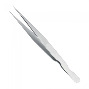 Straight Sharp Point 90 Degree Stainless Steel Lash Tweezer <b>Light</b>-Weight Portable Professional Eyelash Extension Tweezers Custom - Product Image 3