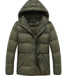 Men's Casual Winter Long Breathable Waterproof Outdoor Windbreaker Custom Front Logo Zipper Stand Collar Puffer <b>Jacket</b> - Product Image 5