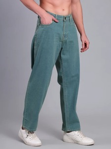 Jeans en denim déchiré et vieilli, coupe ample et large, écologiques, tendance, élégants, urbains, dernières tendances pour hommes - Product Image 5