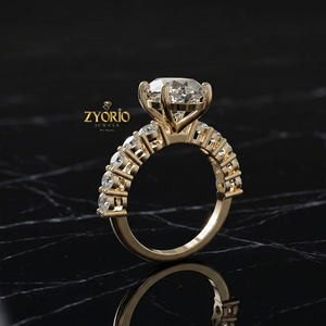 Oval Cut Engagement <b>Ring</b> in 925 Sterling <b>Silver</b> Vintage Inspired Diamond <b>Wedding</b> <b>Ring</b> for <b>Women</b> - Product Image 3