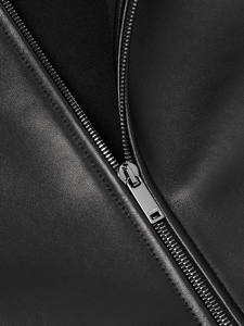 Sudadera con capucha de fabricante personalizado, de alta calidad, varios colores, de cuero original, estilo boxy, oversize, con cremallera y mangas largas para hombre - Product Image 2