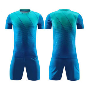 Ensemble de maillots de football rétro personnalisés unisexes à manches courtes, imprimés et respirants, uniforme de club de football - Product Image 4