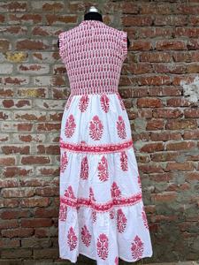 Vestido Estampado a Mano, Hecho en India, Vestido de Algodón con Estampado en Bloque, Vestido Ajustable para Mujer, Regalo para Ella - Product Image 6