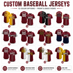 Nouvelle Arrivée 2026 – Maillot de Baseball Personnalisé Sublimé et Brodé, 100% Polyester – Meilleur Prix – Maillot de Sport Personnalisé - Product Image 1