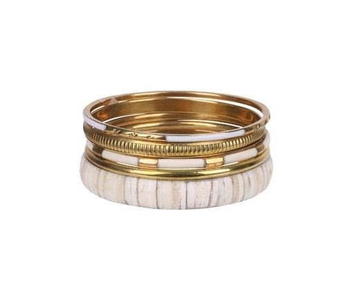 Brass Resin Christian Classic Flower Bangle Set Gold Tone Unisex Bangles Bracelets for Wedding Daily Party Wear