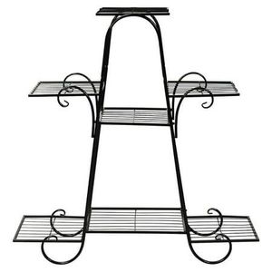 Soporte de hierro resistente para macetas grandes, desarrollado para brindar estabilidad, resistencia y un encanto decorativo para exteriores. - Product Image 6