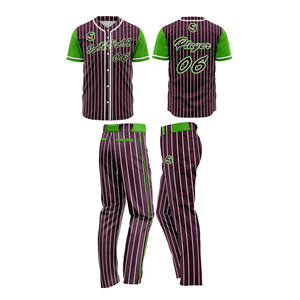 Uniforme de Béisbol al Por Mayor de Alta Calidad, Ropa Deportiva Unisex, Tallas Grandes, Personalizable, Antibacterial, para Hombre - Product Image 1