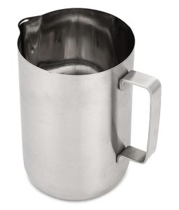 Carafe à lait en acier inoxydable de luxe, finition mate, avec poignée et couvercle, pichet multifonctionnel pour servir de l'eau, du thé ou du café - Product Image 1