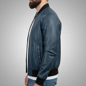 Veste en cuir de haute qualité à prix abordable, personnalisable en couleur, respirante, écologique, avec logo personnalisé sur le devant - Product Image 3