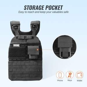 Adjustable 40lb <b>Weight</b> Vest Workout Equipment for Men and Women Strength Endurance <b>Training</b> Body <b>Weight</b> Jacket - Product Image 5