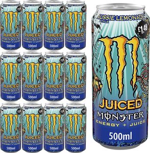 Monster Aussie Lemonade Bebida Energética en Lata 24x500ml Paquete al por Mayor Bebida Energética Sabor Original Importación Stock Limitado - Product Image 1