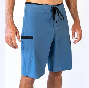 Wholesale Custom Men's Board Shorts Quick Dry Fabric Drawstring Waist Loose Fit Surf Trunks with Custom Logo Wholesale Men Short - Product Image 1