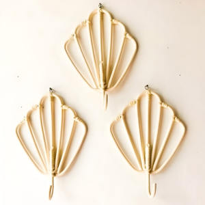 Ganchos de mimbre de estilo moderno hechos a mano para montar en la pared, para colgar ropa y abrigo de niños y adultos - Product Image 6