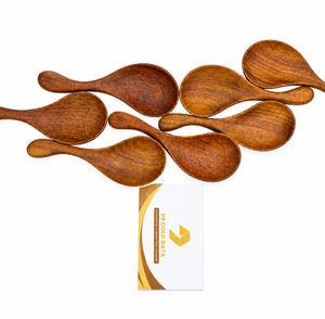 Cuchara de Cocina de Madera Premium, Diseño Refinado, Superficie Lisa, Utensilio de Cocina para el Hogar Moderno y Uso en Restaurantes - Product Image 1