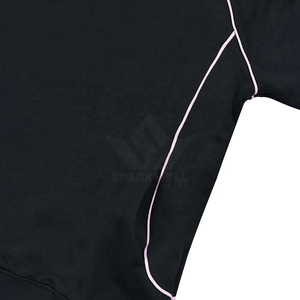 Sudadera Negra para Hombre con Cuello Alto y Cierre de Cremallera, Corte Regular, Poliéster Transpirable, Ecológica, con Logotipo Frontal, Estilo Casual para Otoño - Product Image 5