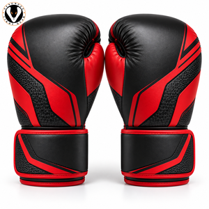 Gants de boxe professionnels avec poignées antidérapantes, respirants, fermeture réglable au poignet pour l'entraînement et le travail sur sac. - Product Image 2