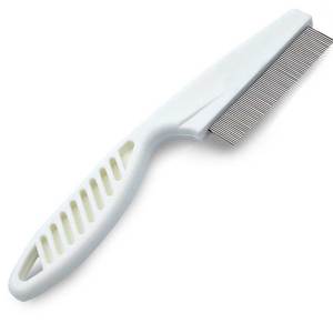 Peine de plástico de dientes finos de 7.4 pulgadas con agarre cómodo, herramienta de peinado para reducción de cabello suelto y aseo del subpelo - Product Image 2
