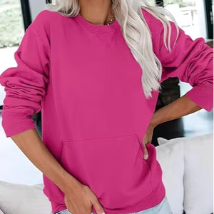 Sudadera Corta para Mujer, Suave y Moderna, Ideal para Fitness y Descanso, Servicio OEM - Product Image 1