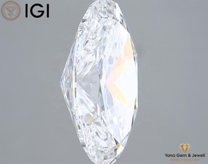 Diamant ovale de 5,00 carats, pureté éclatante, cultivé en laboratoire CVD, certifié IGI, couleur D, clarté VVS2, pour la création de bijoux - Product Image 6