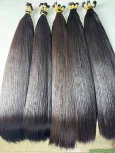 ¡Venta superior! 100% Extensiones de cabello humano a granel Cabello Humano Vietnamita Precio al por mayor de fábrica sin productos químicos color natural - Product Image 4