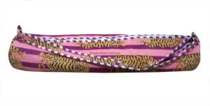 Sac de yoga élégant imprimé tigre, sac fourre-tout pour exercices, fermeture éclair, tissu en coton, sangle réglable, unisexe, moderne, sport de plein air - Product Image 2