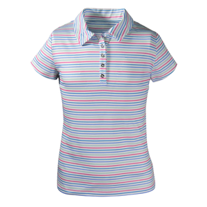 Camiseta Polo Informal para Niñas, Mezcla de Poliéster/Algodón, Bordada, Tejida, Protección Solar UPF 50+, Secado Rápido, Antibolitas, Transpirable - Product Image 1