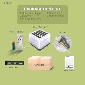 Lámpara Solar para Poste de Jardín, Impermeable, 112 LED, Decorativa, para Puerta, Jardín, Hogar, Muro Perimetral - Product Image 3