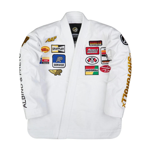 Lote de Shoyorol en Oferta # Kimono Brasileño Blanco 105 para BJJ, Uniforme de Jiu Jitsu, 100% Algodón Transpirable, Logotipo Personalizado, Unisex para Adultos - Product Image 1