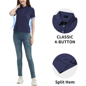 New Fashionable And Trendy Short Sleeved Quick Dry Comfortable Polo Shirts for <b>Women</b> Most Popular Products <b>Women's</b> Polo Shirts - Product Image 2