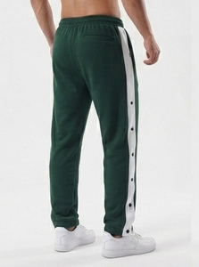 Pantalones Deportivos para Hombre con Botones Laterales, de Alta Calidad, Elegantes, de Felpa de Algodón Transpirable de 450 GSM - Product Image 4