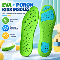 Semelles intérieures en EVA PORON pour enfants, souples, durables, légères, absorbant les chocs, respirantes, pour l'école, la marche quotidienne et la course à pied